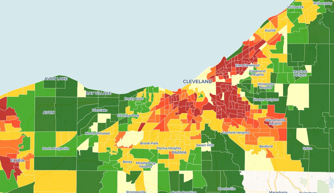 Cleveland Neighborhood Rating Map