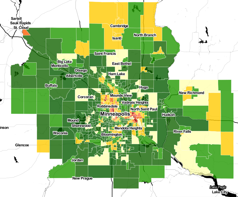 St. Paul, Minnesota (MN) profile: population, maps, real estate