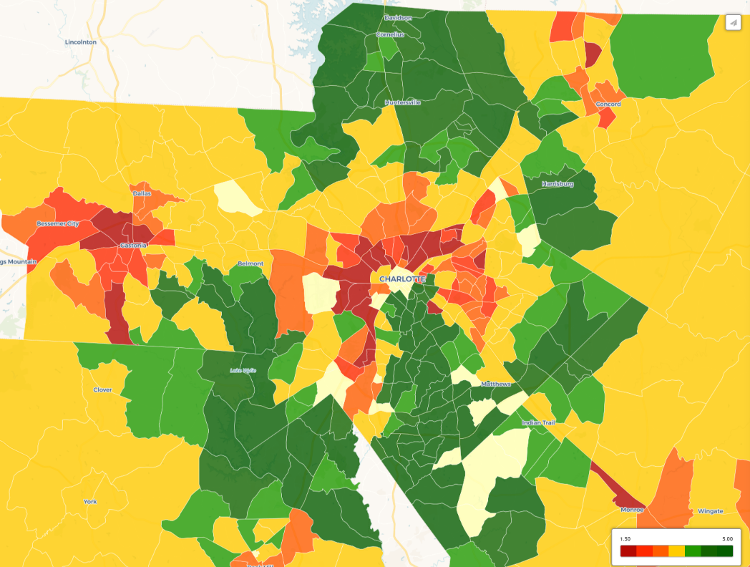 charlotte heatmap