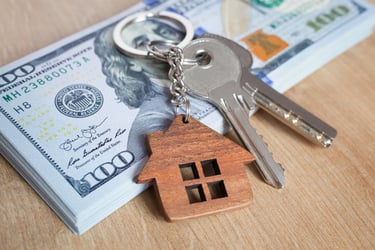house keys on cash-1