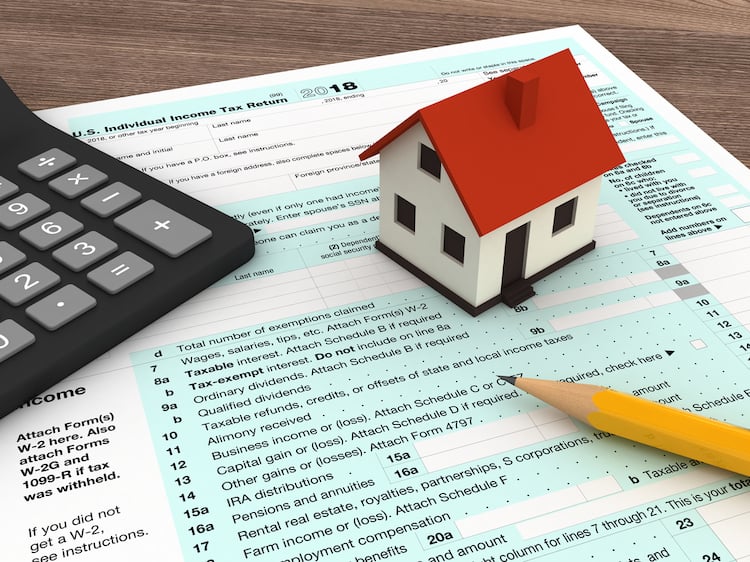 house on tax forms