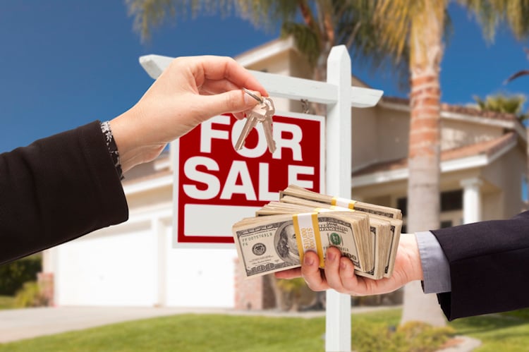 real estate sale for cash