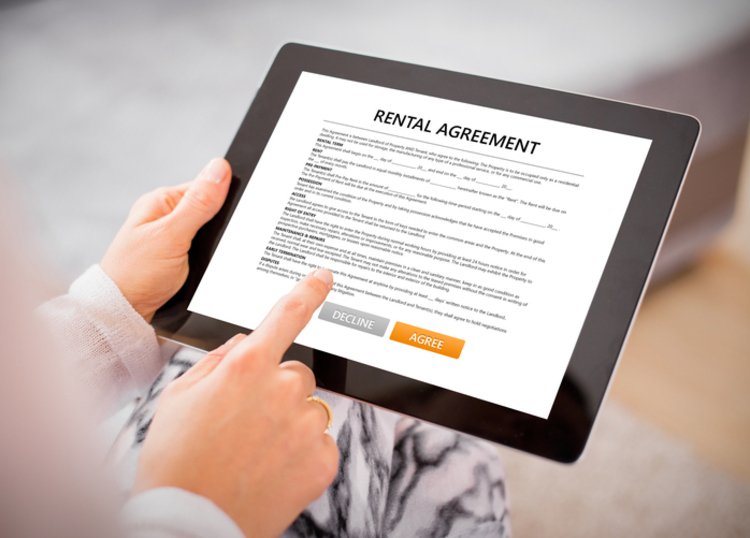 rental agreement on ipad
